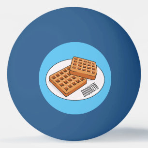 Pelota De Ping Pong Ilustracion Waffle personalizado