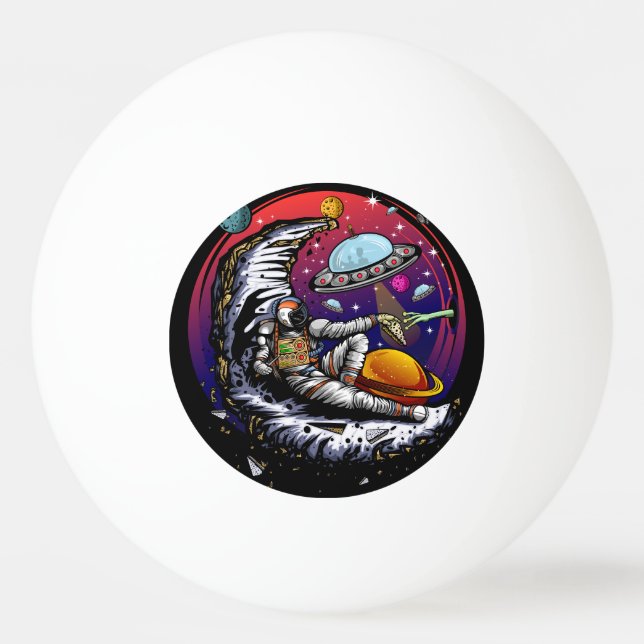 Pelota De Ping Pong imán de piedra (Anverso)