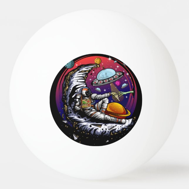 Pelota De Ping Pong imán de piedra (Anverso)