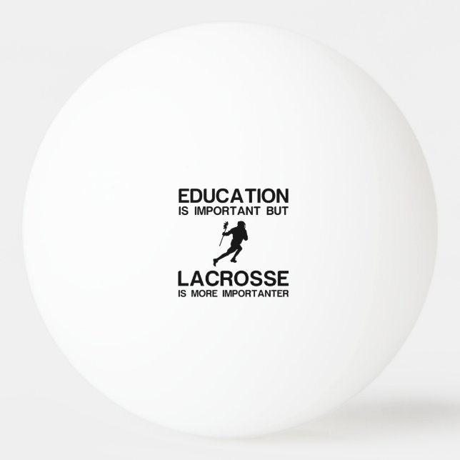 PELOTA DE PING PONG IMPORTANTE DE LA EDUCACIÓN EN LACROSSE (Anverso)