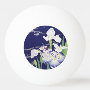 Pelota De Ping Pong Impresión artística de Iris japonés vintage de Kog