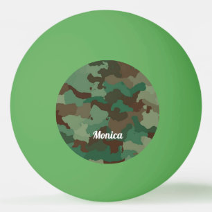 Pelota De Ping Pong Impresión de camo verde de Guay