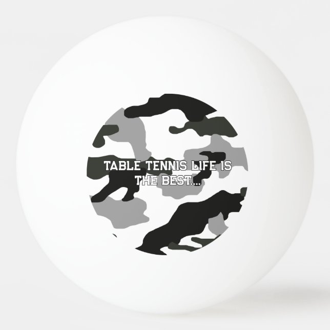 Pelota De Ping Pong Impresión del camuflaje gris urbano nº 15 (Anverso)