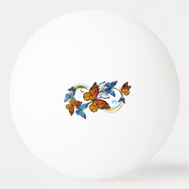 Pelota De Ping Pong Infinity of Monarch Butterflies (Anverso)