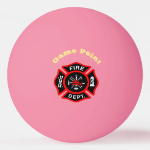 Pelota De Ping Pong Insignia negra y roja del logotipo del cuerpo de