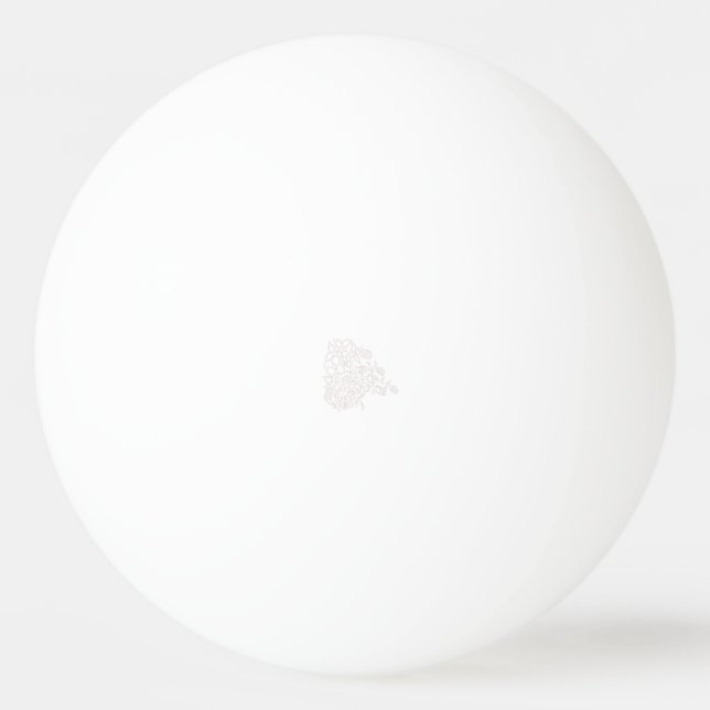 Pelota De Ping Pong Invitación de Boda de Verano con Verdor (Anverso)