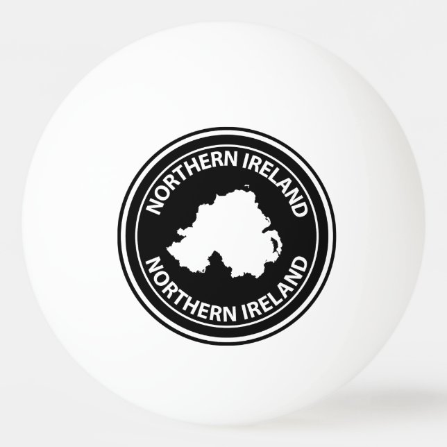 Pelota De Ping Pong Irlanda del Norte (Anverso)
