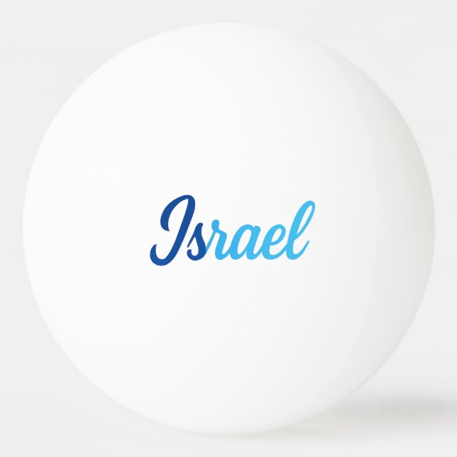 Pelota De Ping Pong Israel (Anverso)