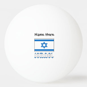 Pelota De Ping Pong Israel y Bandera Israelí Personalizados 