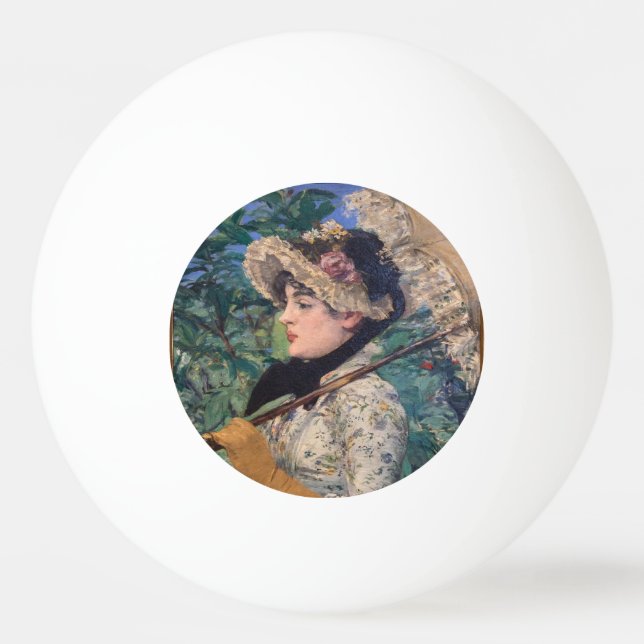 Pelota De Ping Pong Jeanne (Primavera) De Édouard Manet (Anverso)