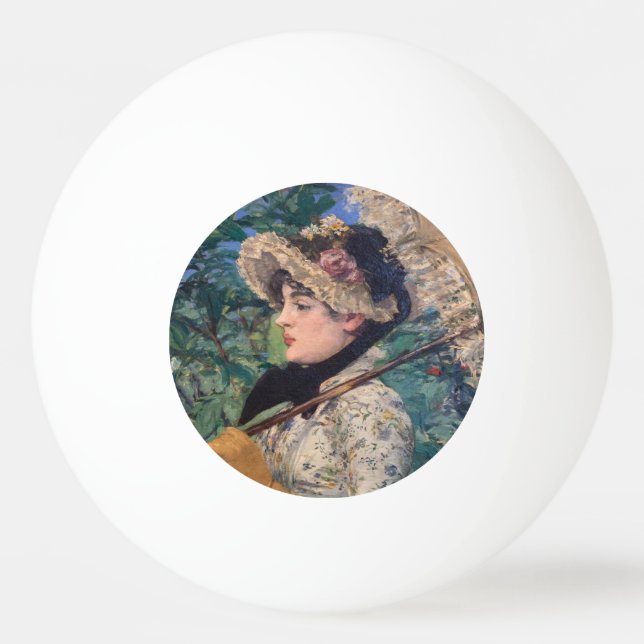 Pelota De Ping Pong Jeanne (Primavera) De Édouard Manet (Anverso)