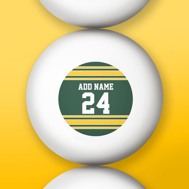 Pelota De Ping Pong Jersey de fútbol con número de nombre personalizad (Custom Ping Pong Balls)