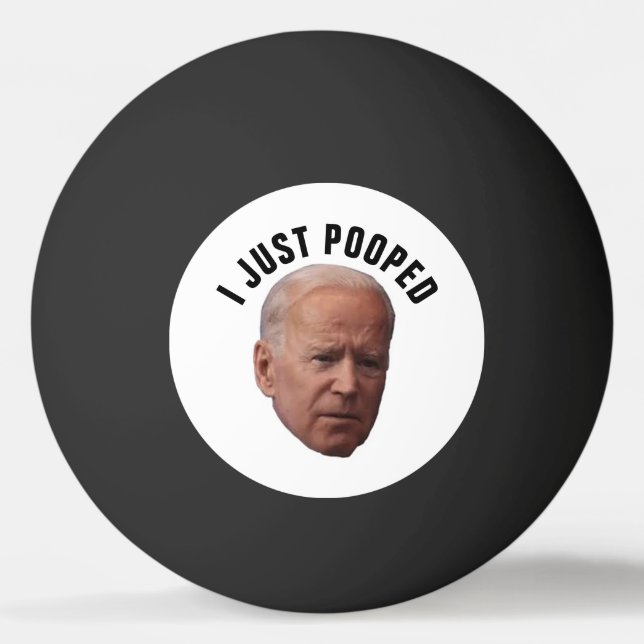 PELOTA DE PING PONG JOE BIDEN PING ACABO DE COLOCAR PONG BALLS (Anverso)
