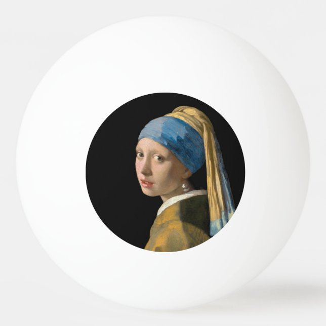 Pelota De Ping Pong Johannes Vermeer, Chica de Pearl Earring (Anverso)
