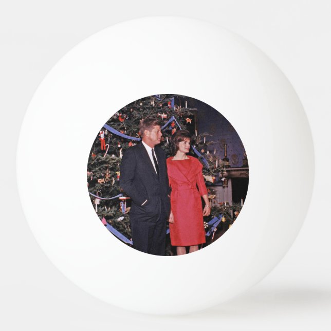 Pelota De Ping Pong John Kennedy y Jacqueline (Anverso)