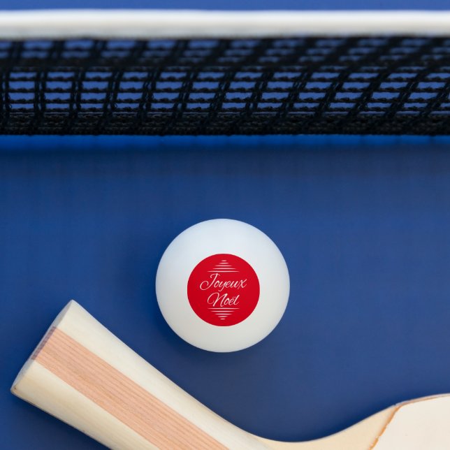 Pelota De Ping Pong Joyeux Noel - French Xmas wishes (Mesa)