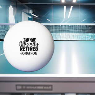 Pelota De Ping Pong Jubilación de Nombre Personalizado Oficialmente Re