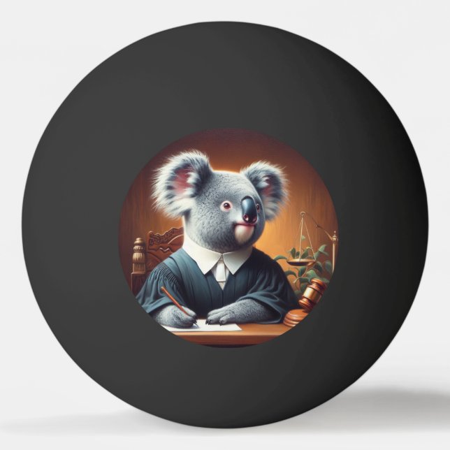 Pelota De Ping Pong Juez Koala (Anverso)