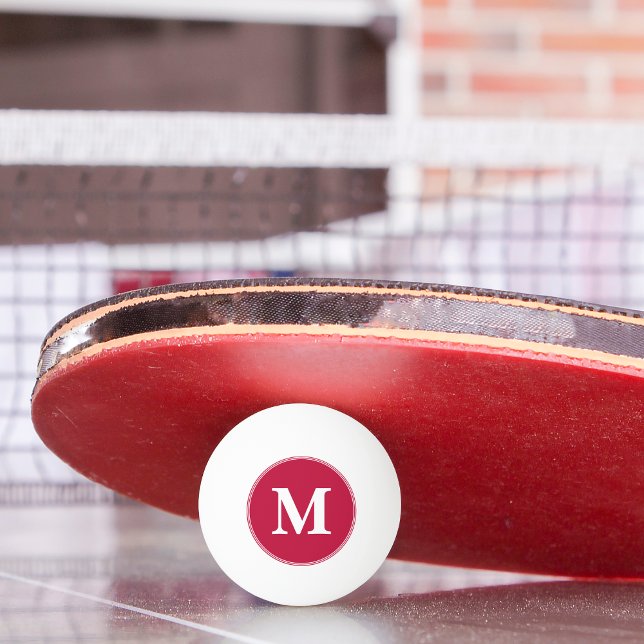 Pelota De Ping Pong Jugador de entrenador inicial monogramado Mesa de  (Monogrammed Initial Coach Player Table Tennis Beer Ping Pong Ball)