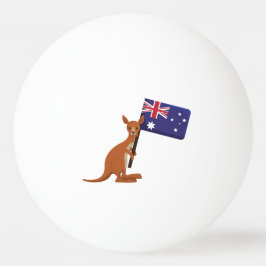 Pelota De Ping Pong kangaroo australia flag