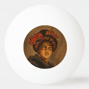 Pelota De Ping Pong Karama: Romance Japonés Actriz Geisha