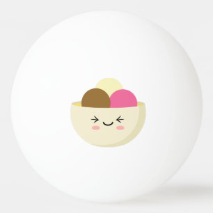 Pelota De Ping Pong Kawaii Ice Cream