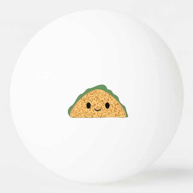 Pelota De Ping Pong Kawaii Taco (Anverso)