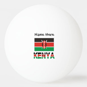 Pelota De Ping Pong Kenya Bandera Keniana Nombre Personalizado 