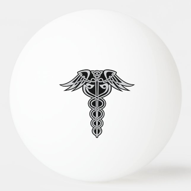 Pelota De Ping Pong Knot Caduceus Celtic (Anverso)