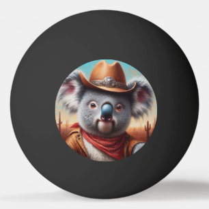 Pelota De Ping Pong Koala Cowboy