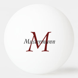 Pelota De Ping Pong Kundenspezifischer Ping Pong mit Monogramm
