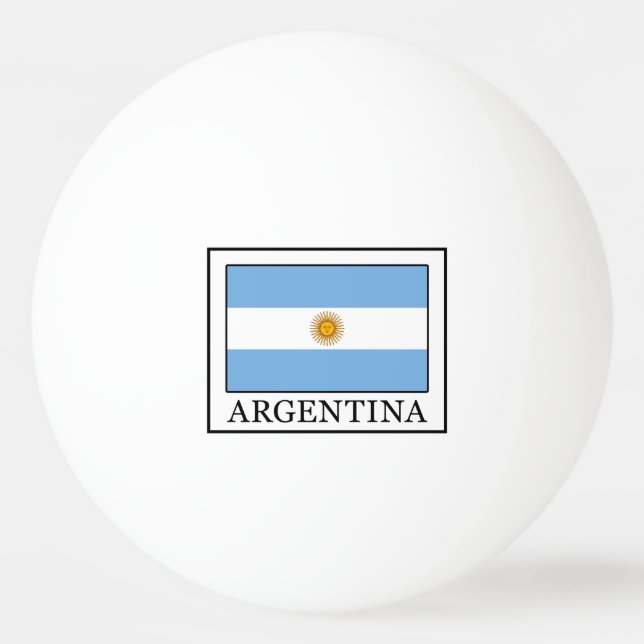 Pelota De Ping Pong La Argentina (Anverso)