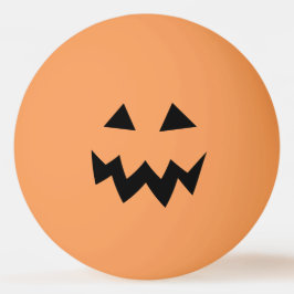 Pelota De Ping Pong La cabeza anaranjada de la calabaza de Halloween