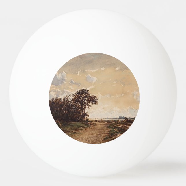 Pelota De Ping Pong La Forêt De Fontainebleau Aux Environs De Barbizon (Anverso)