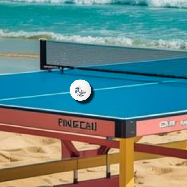 Pelota De Ping Pong La Gran Ola - Arte japonés (Subido por el creador)