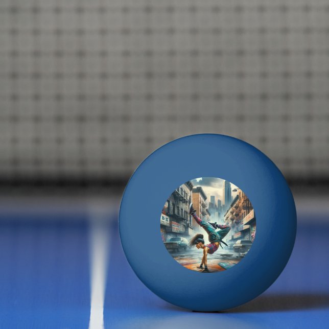 Pelota De Ping Pong La silueta de Nueva York (Neto)