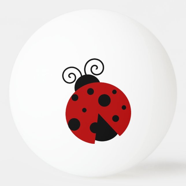 Pelota De Ping Pong La suerte de ser un Personalizado de Ladybug Cute (Anverso)