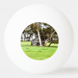 Pelota De Ping Pong La vieja choza de madera