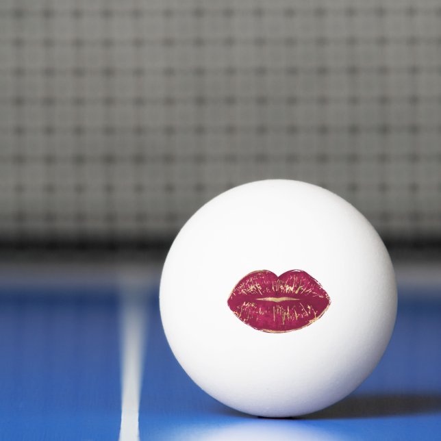 Pelota De Ping Pong Labios rojos (Neto)