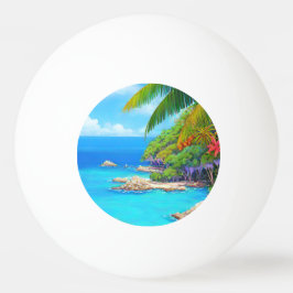 Pelota De Ping Pong Laguna tropical