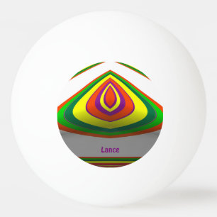 Pelota De Ping Pong LANCE ~ Fácilmente reconocido ~ Multicolor ~