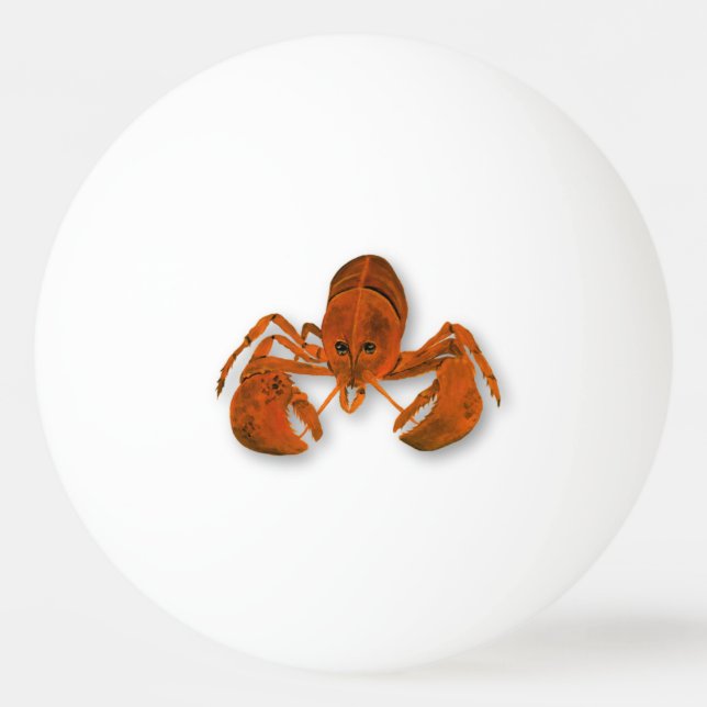 Pelota De Ping Pong Langosta Marítima (Anverso)