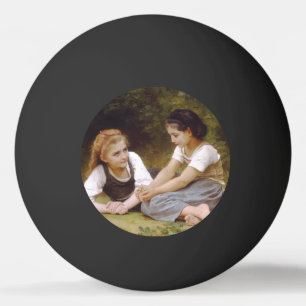 Pelota De Ping Pong Las avellanas: jóvenes muchachas recogiendo avella