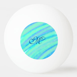 Pelota De Ping Pong Las líneas de color verde azul verde azulado añade