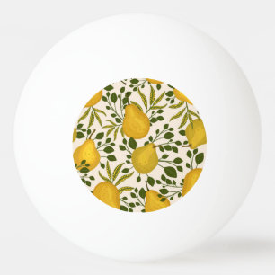 Pelota De Ping Pong Las orejas amarillas dejan el fondo blanco