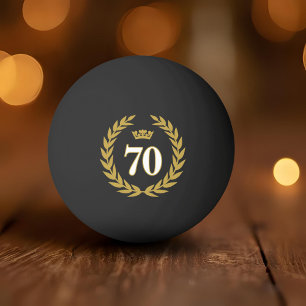 Pelota De Ping Pong Laurel Wreath y Crown 70 años