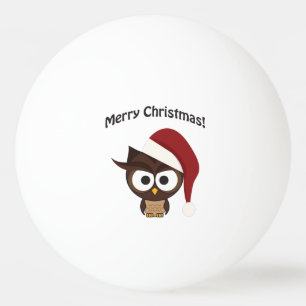 Pelota De Ping Pong Lechuza furiosa de navidad