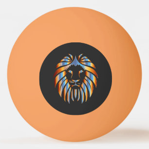 Pelota De Ping Pong León, gato grande, diseño cromático,