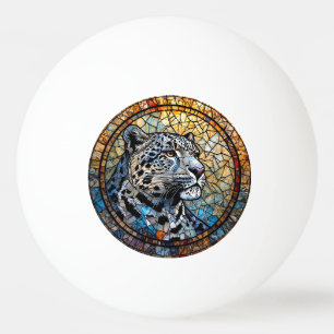 Pelota De Ping Pong Leopardo con tonos cálidos y fríos