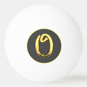 Pelota De Ping Pong Letra dorada O personalizada